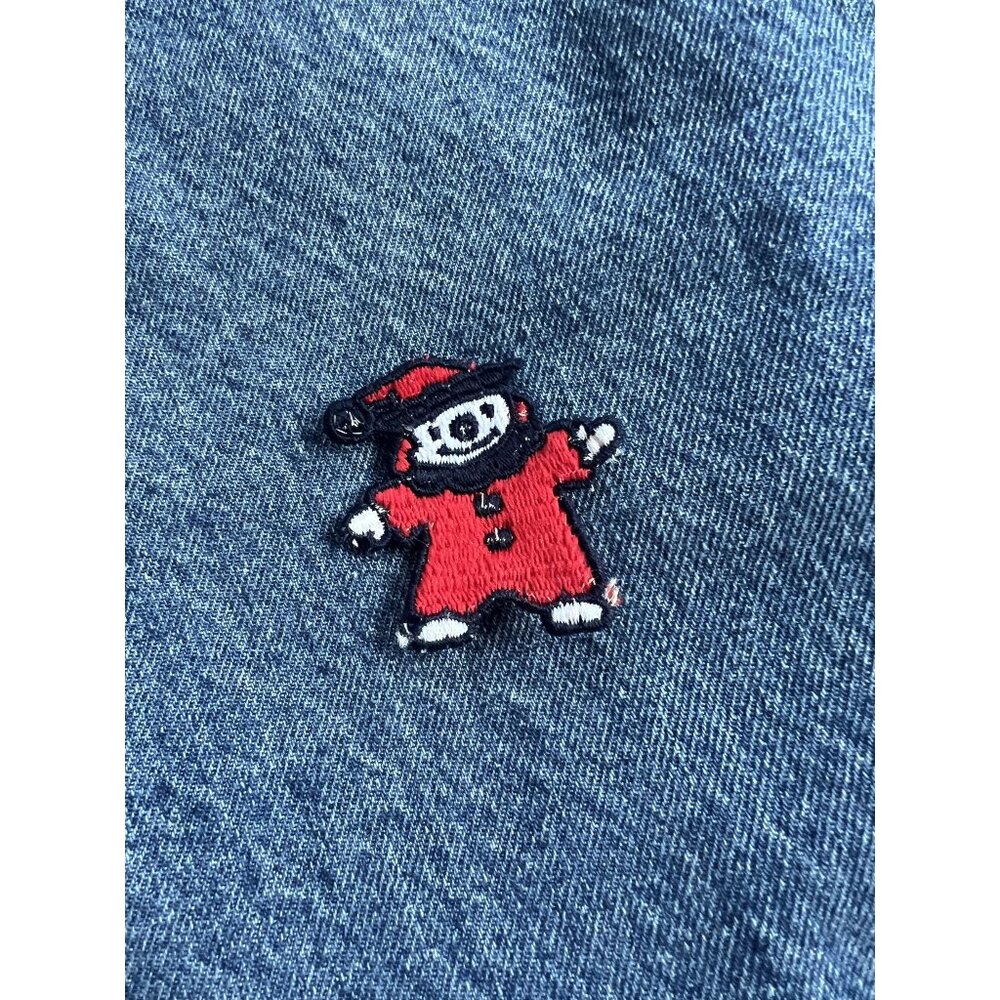 Vintage Retro Clown in Red Suit Embroidered Sew-On Patch Circus Carnival